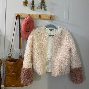 Furry Cropped Coat
